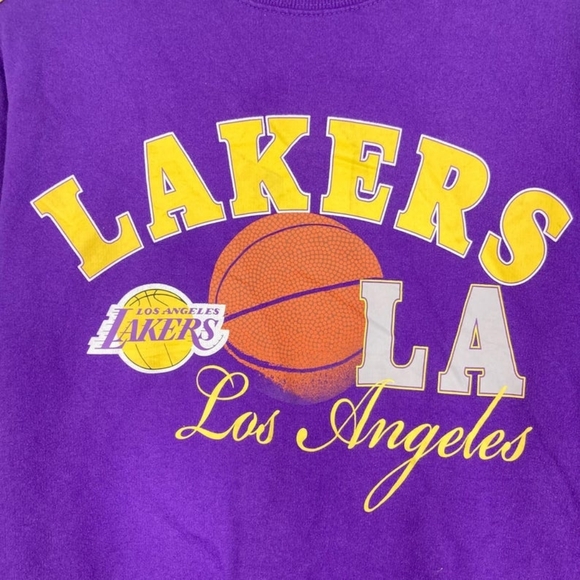 NBA LOS ANGELES LAKERS UNISEX SWEATSHIRT SIZE L - Picture 3 of 4